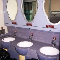 青蔵鉄道・洗面所